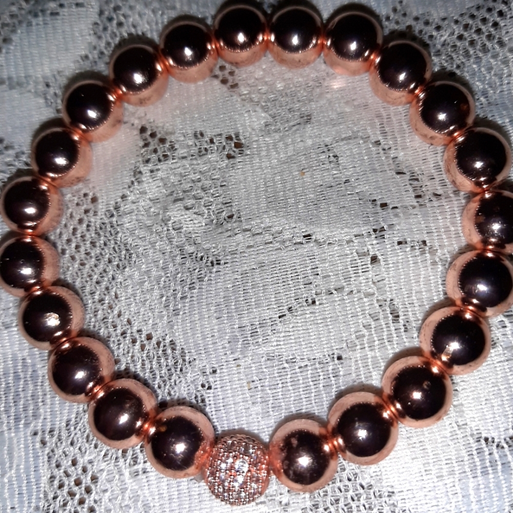 Rose Bead Bracelet